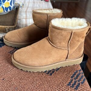 UGG Chestnut Shearling Ankle Boots